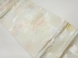 リサイクル　花模様織出し名古屋帯